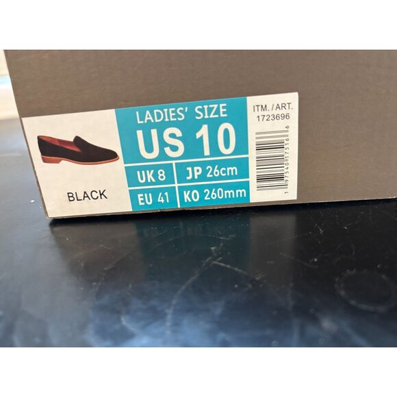 Franco Sarto Jenna Genuine Black Suede Slip-On Loafers Elegant & Comfortable - Picture 8 of 8